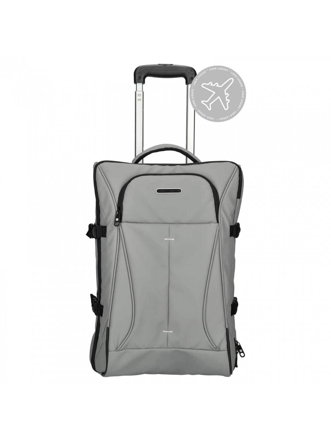 Kabinový cestovní kufr Enrico Benetti Nortem – šedá